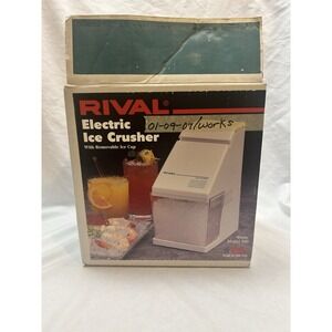 VTG Rival Ice Crusher Model 840 Complete Tested Works 90s W/ Box